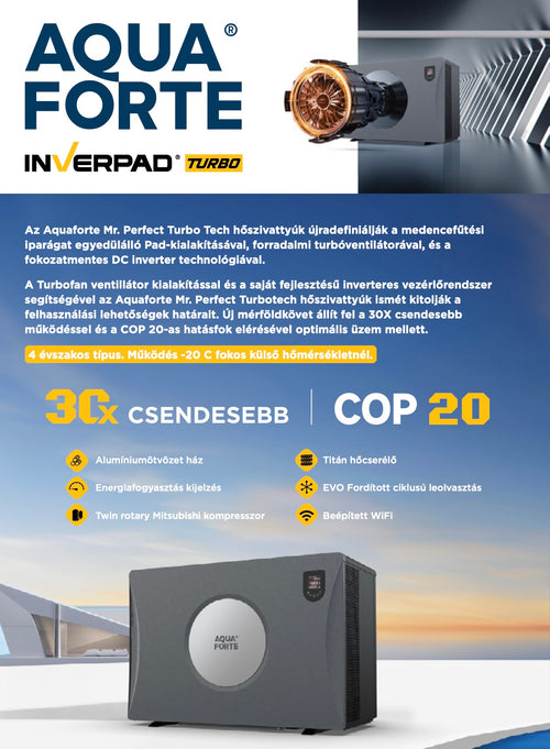 Aquaforte Mr. Perfect Turbo Tech 11,6 kW Hőszivattyú