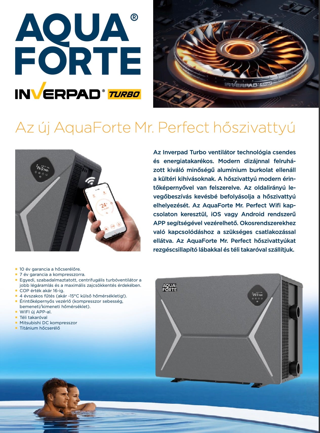 Aquaforte Mr. Perfect 11,5 kW Hőszivattyú
